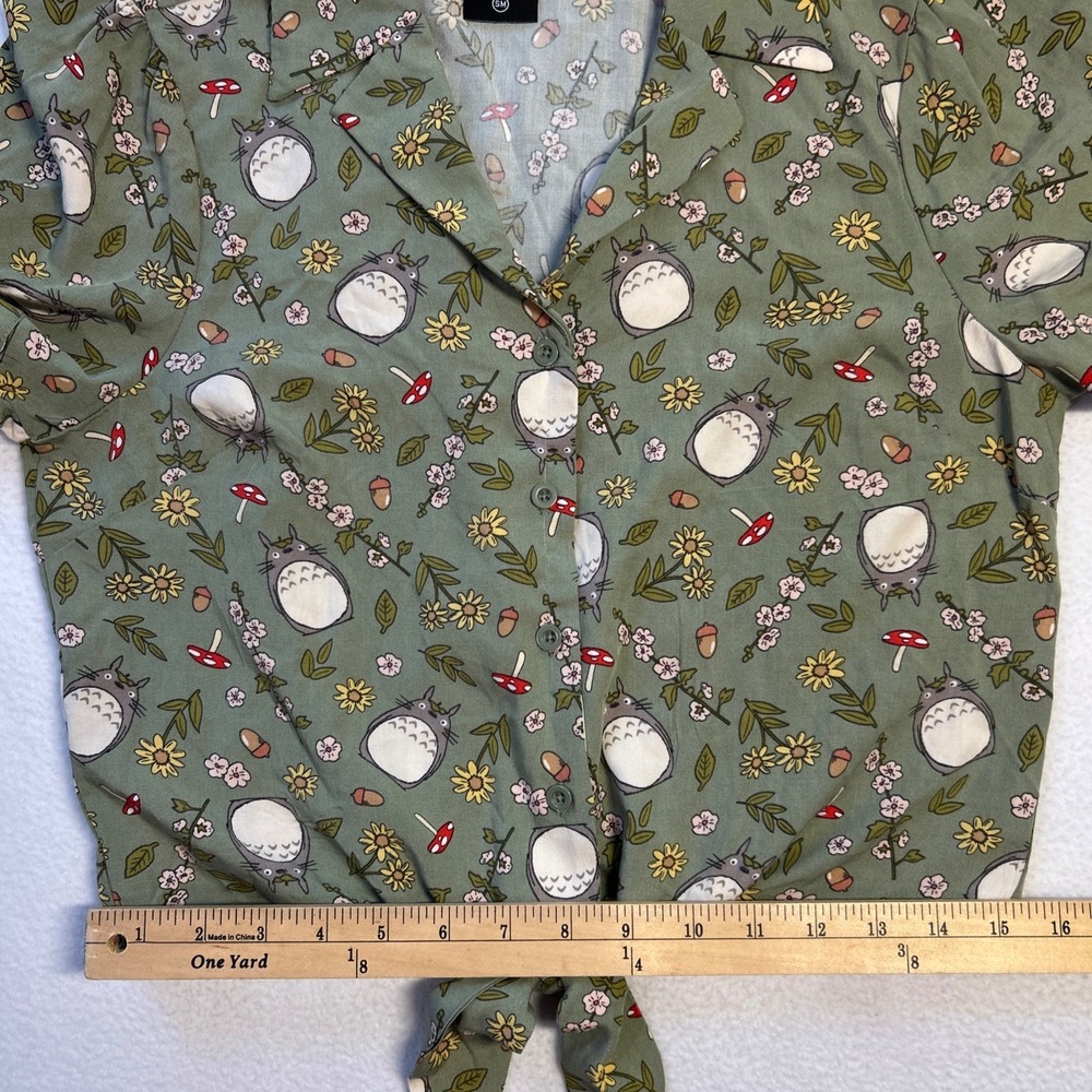 Her Universe X My Neighbor Totoro Front Tie Top Sz S Anime Woodland Fairy Whimsy - Picture 7 of 10